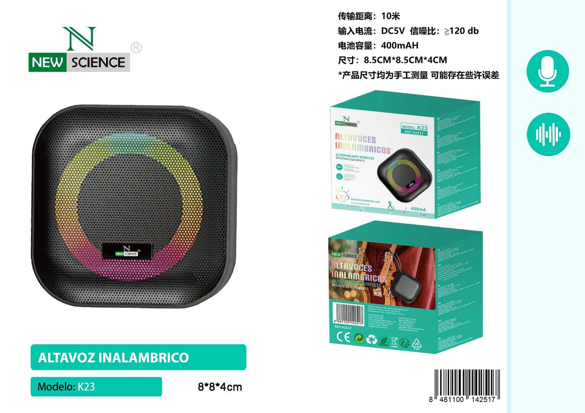 Bluetooth zvučnik s LED svjetlom (K23)