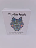Drvene puzzle nepravilnih oblika A5 – vuk