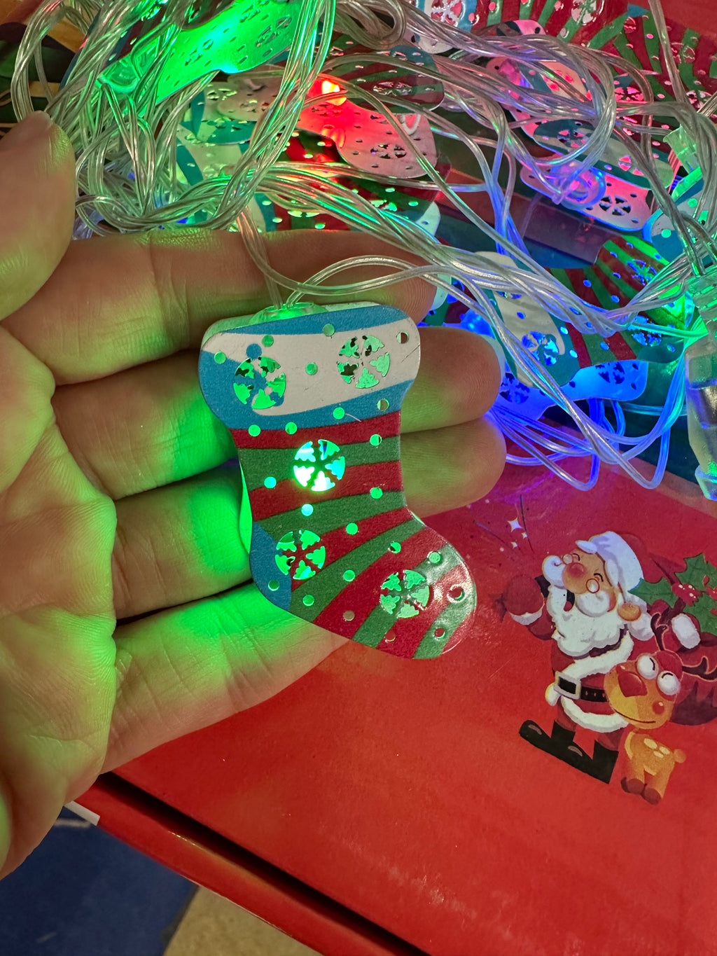 Božićne mini lampice s figuricama