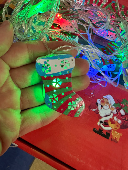 Božićne mini lampice s figuricama