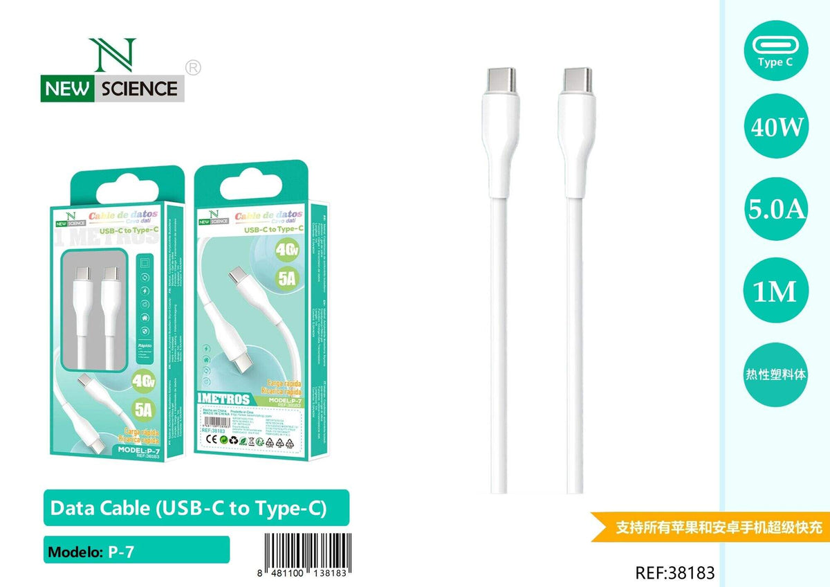 Kabel USB-C na USB-C 40 W (P-7)