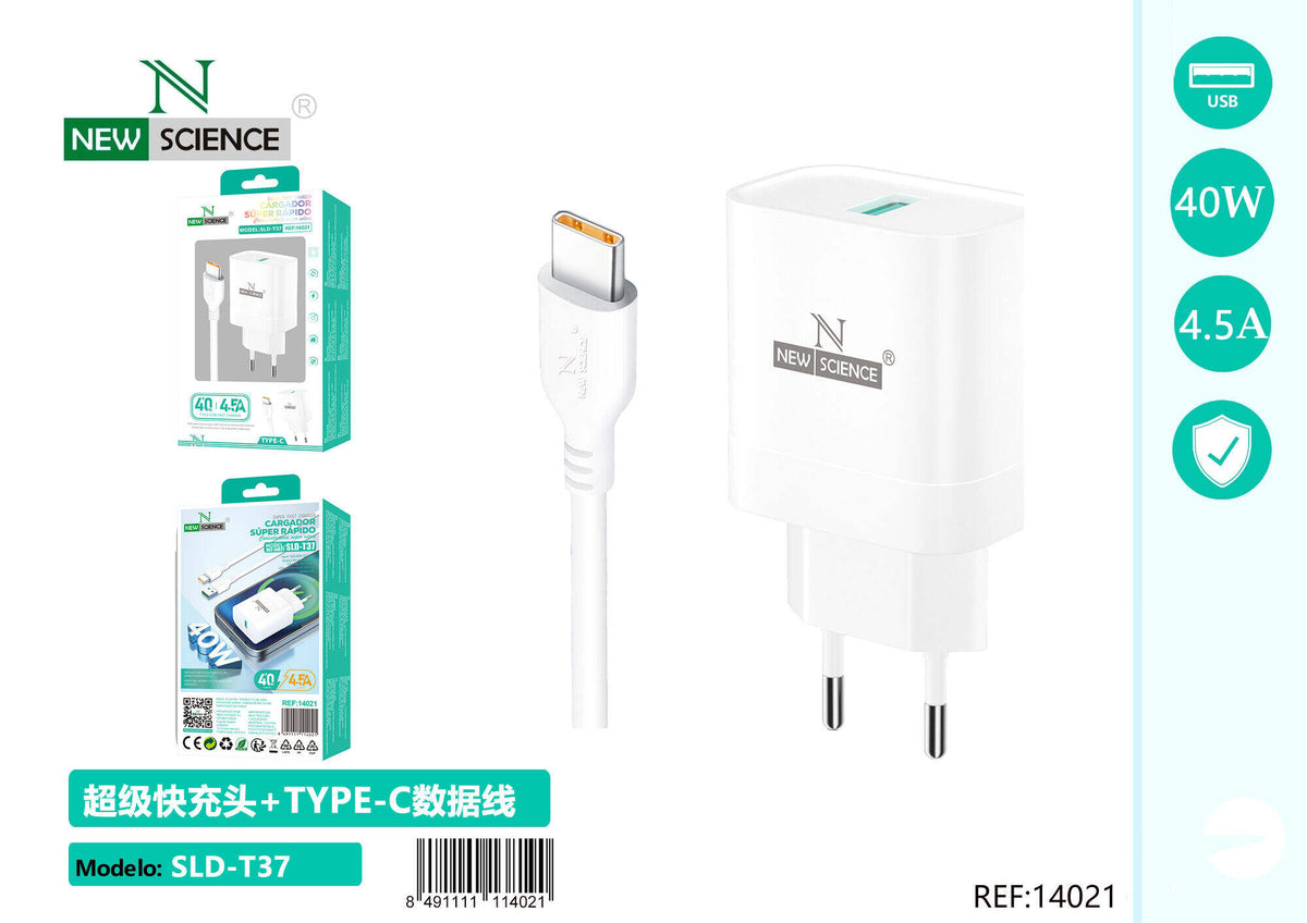 Kućni punjač 40 W (SLD-T37) – S USB-C kabelom