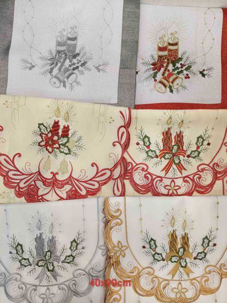 Vezena božićna staza 40 × 90 cm – model 2
