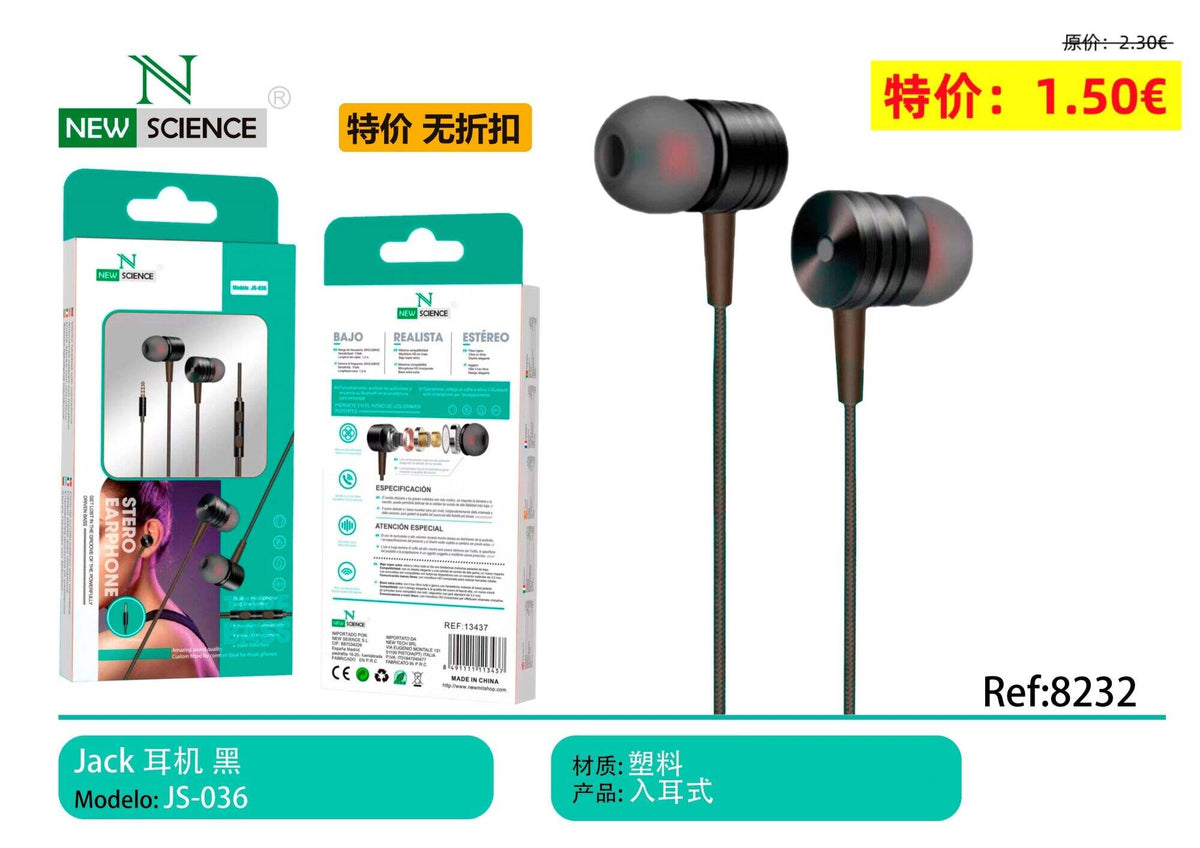 USB-C slušalice s mikrofonom (TC-11) – Crna