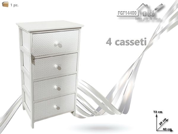 Ormarić s 4 ladice 73 × 40 cm