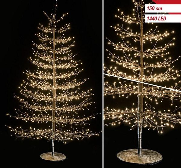 Drvo 150 cm, toplo bijelo – svjetleće LED drvo
