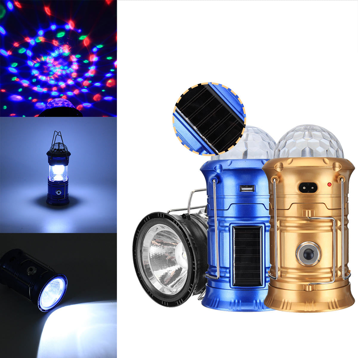 LED lampa za kampiranje s efektom plamena