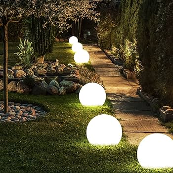 Okrugle solarne vrtne lampe