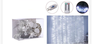Hladno bijela LED zavjesa s daljinskim