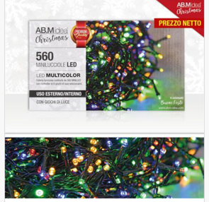 Šarene božićne lampice 560 LED