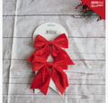 Crvene božićne mašne 13 cm
