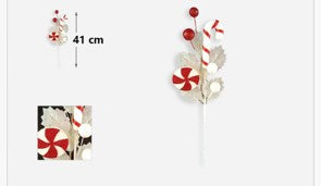 Bijeli božićni ukras 41 cm