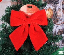 Božićna crvena mašna 28 cm