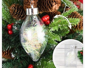 Prozirna kugla za bor promjera12x7cm