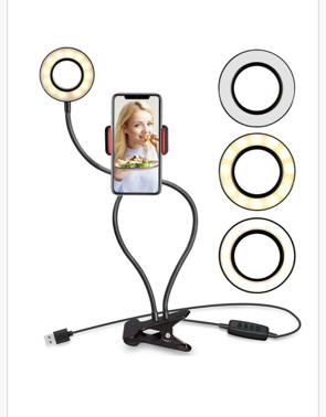 Držač za mobitel + selfie svijetlo