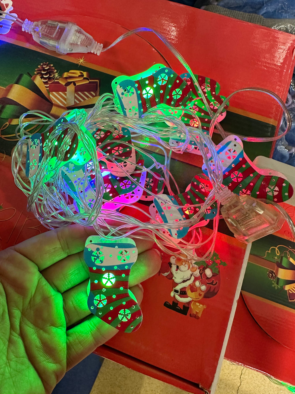 Božićne mini lampice s figuricama