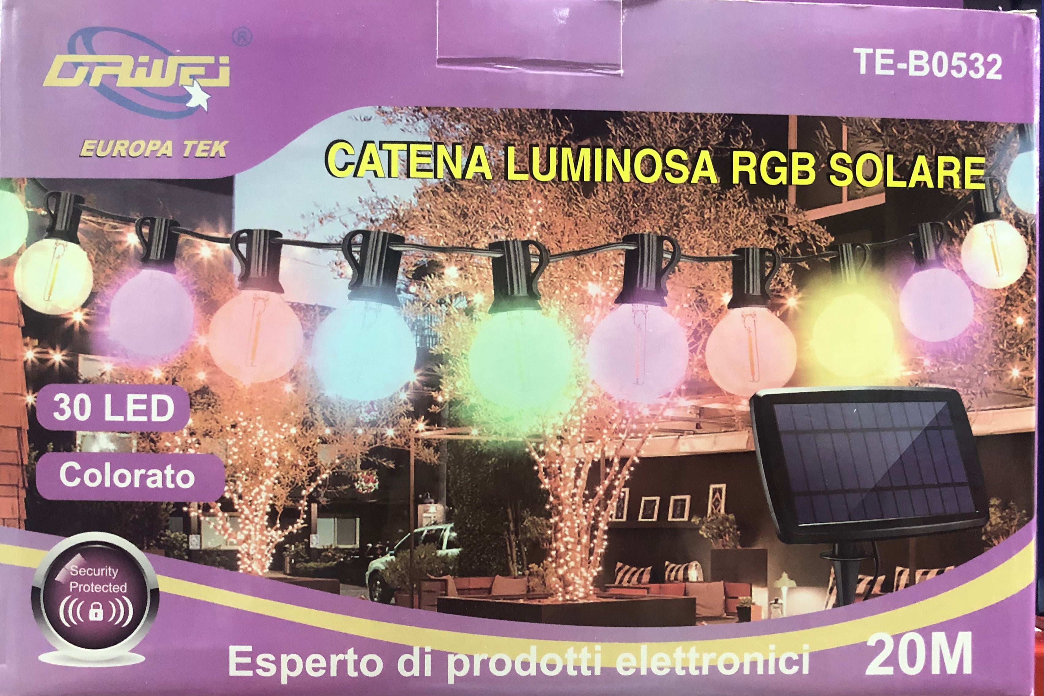 Solarne lampice u boji za dvorište i terasu