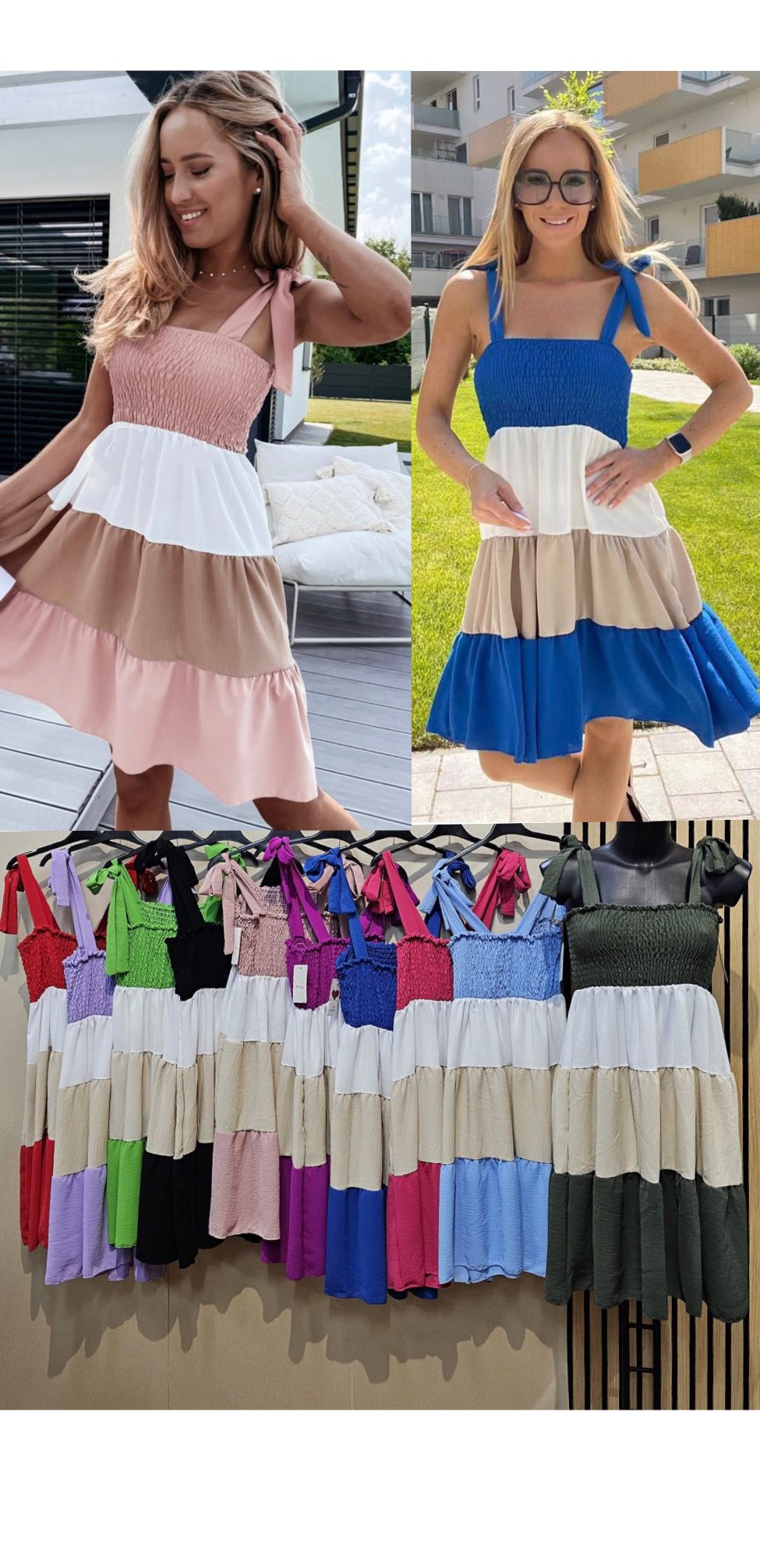 Pamučna ljetna haljina – 3 boje