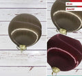 Svilene kugle za bor 10 cm, sivo-bordo – 2 kom