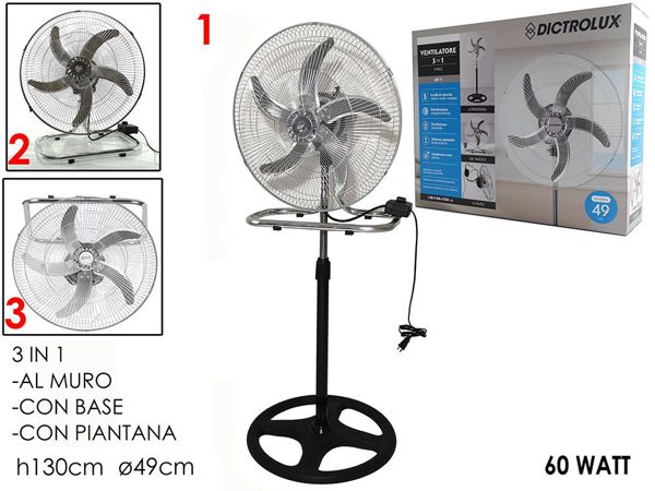 Ventilator 3 u 1, 130 cm, 60 W
