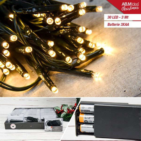 LED krijesnice na baterije – zeleni kabel