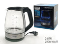 Stakleno kuhalo za vodu 2 l, 2200 W