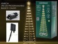 Solarni svjetleći stožac 2,4 m, 290 LED – svjetleće LED drvo
