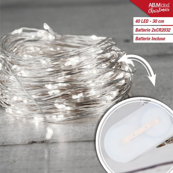 Mikro LED lampice na baterije – bakrena žica