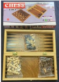 Šah i backgammon – mali, drvena igračka