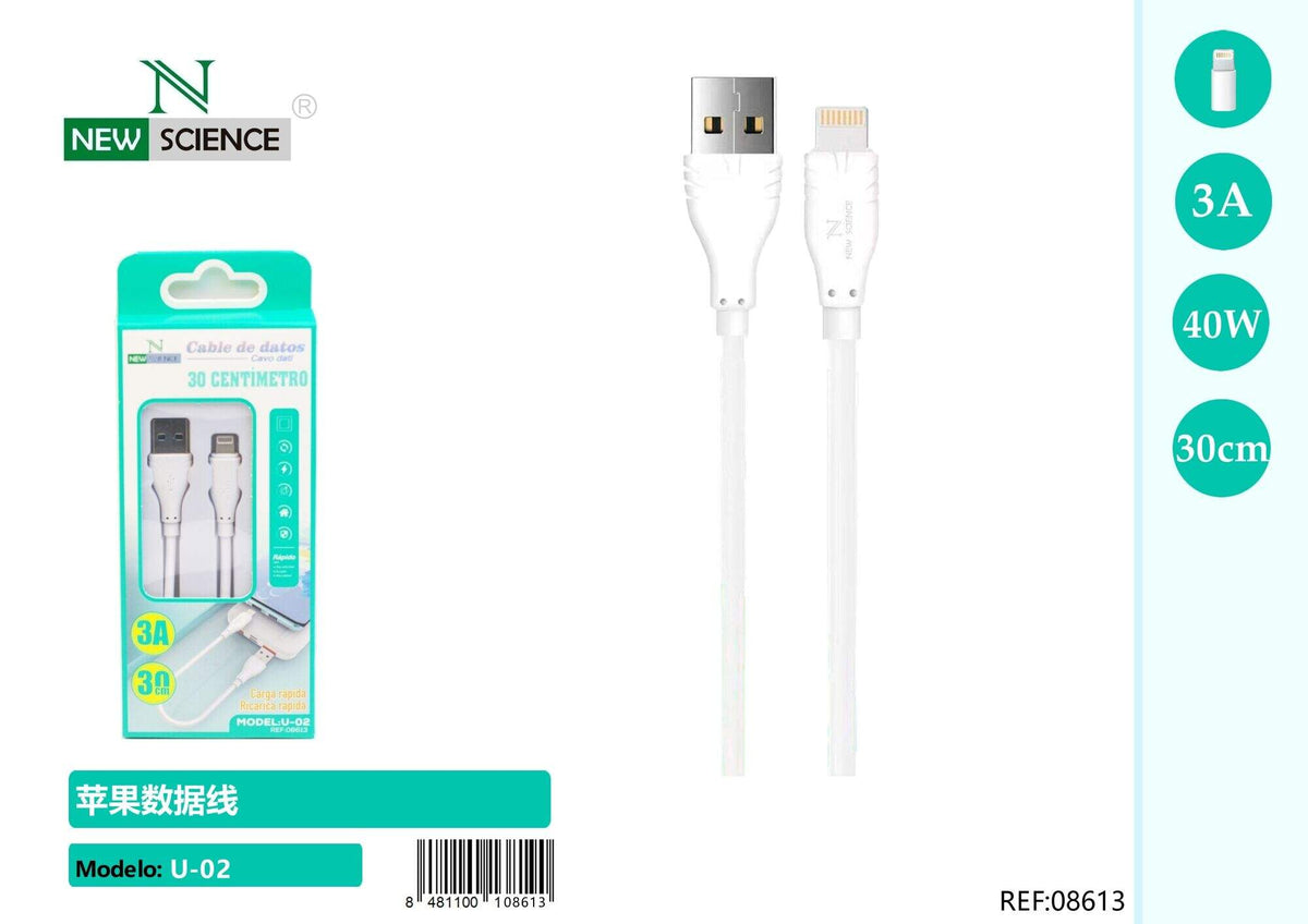 USB kabel za punjenje – 30 cm do 2 m (U-02) – iPhone (Lightning), 30 cm