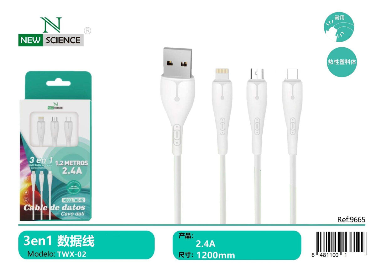 Kabel za punjenje 3 u 1 (TWX-02)