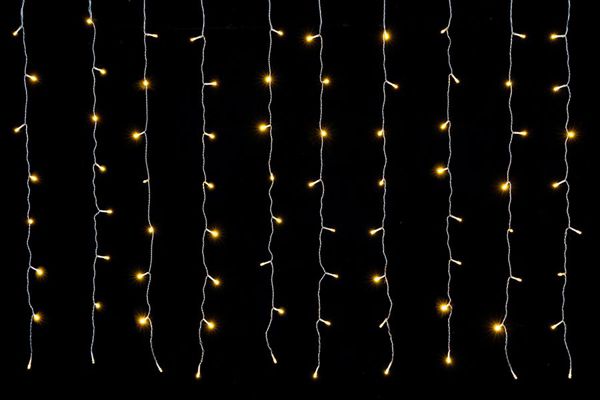 LED sige 160 LED, 5 × 0,9 m – toplo bijele, s bljeskanjem
