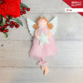 Vila 27 cm, roza – privjesak za bor