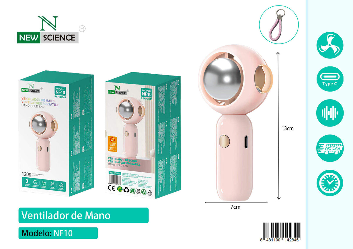 Ručni mini ventilator (NF10) – Roza
