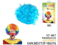 Afro perika za maskenbal – plava
