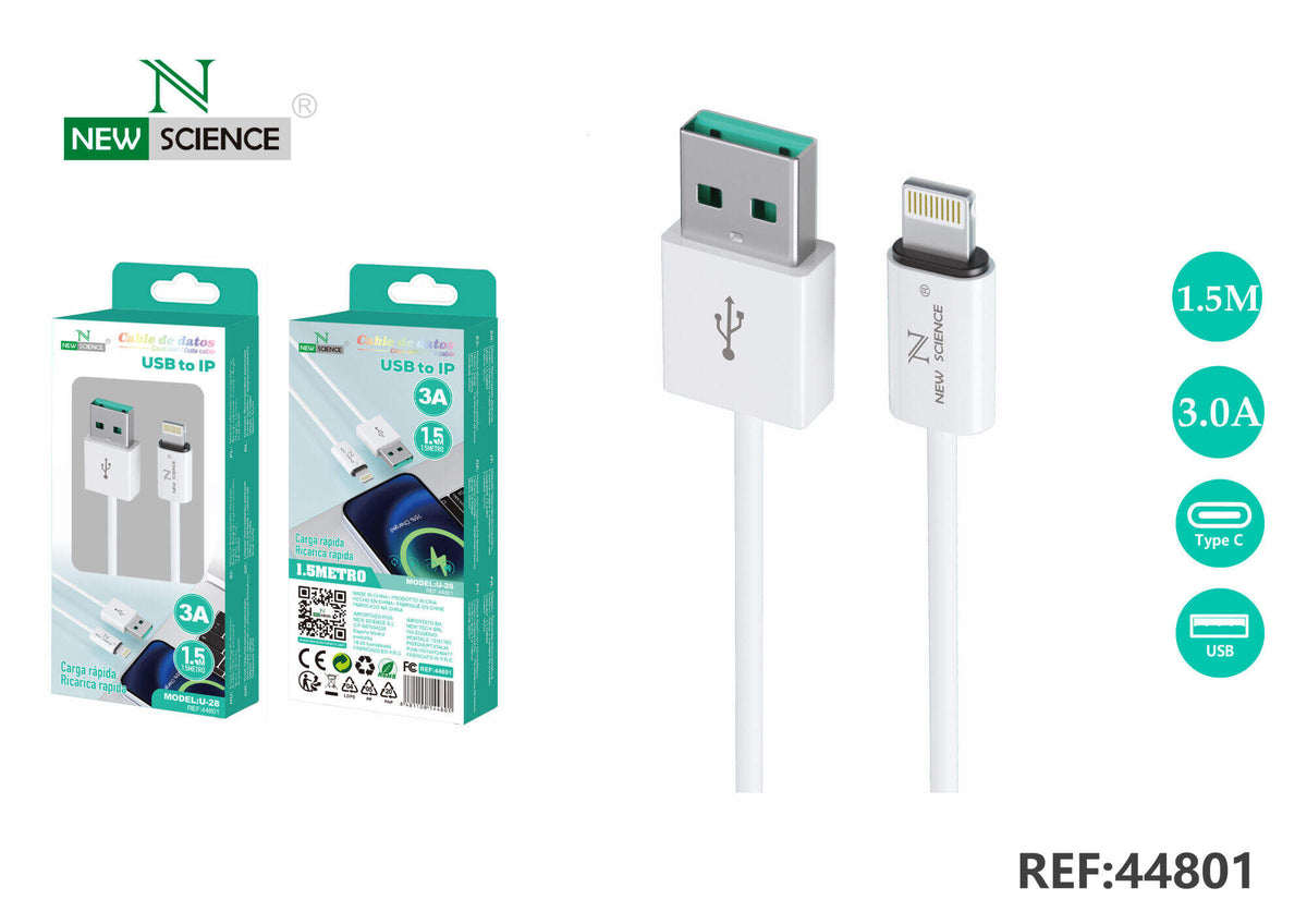 USB kabel za punjenje 1,5 m (U-28) – iPhone (Lightning)