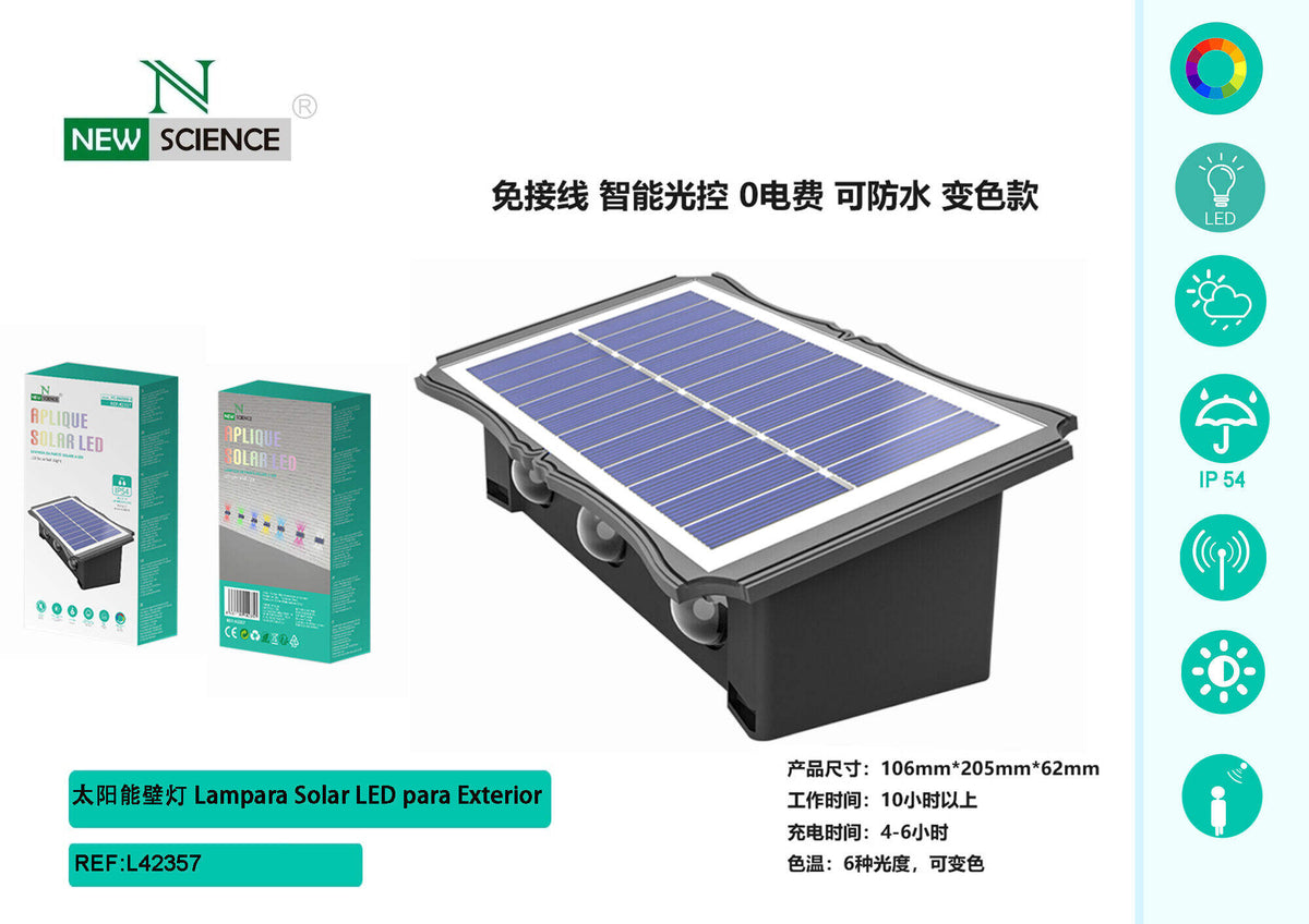 Solarna zidna LED svjetiljka (SW2800-4)