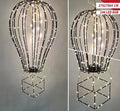Crni balon 64 cm, 194 LED – svjetleća božićna figura