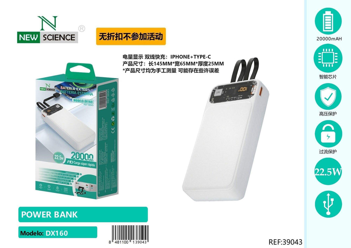 Powerbank 20000 mAh (DX160)