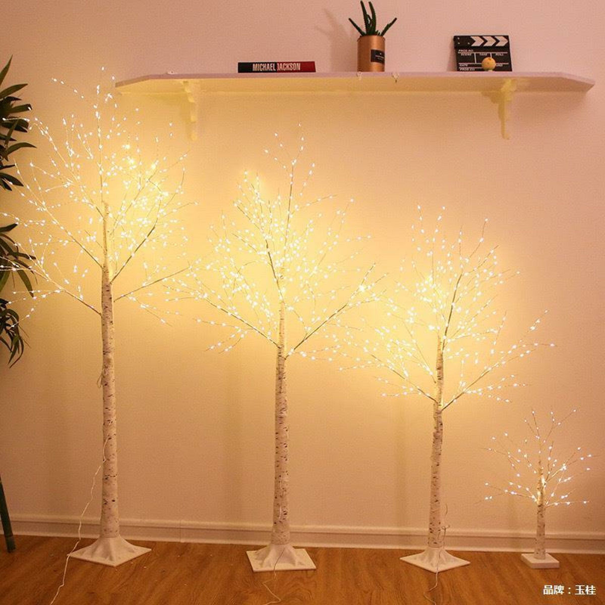 LED svjetleća breza – topla bijela