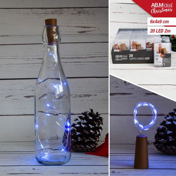 LED lampice u bočici – čep za bocu