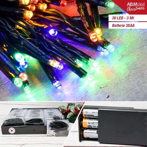 LED krijesnice na baterije – zeleni kabel
