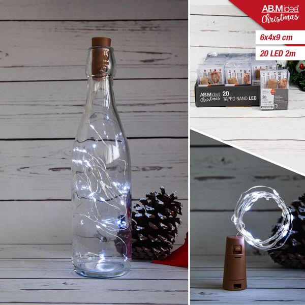 LED lampice u bočici – čep za bocu