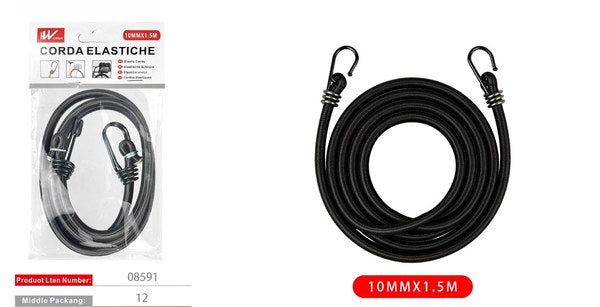 Elastično uže s kukama 10 mm × 1,5 m