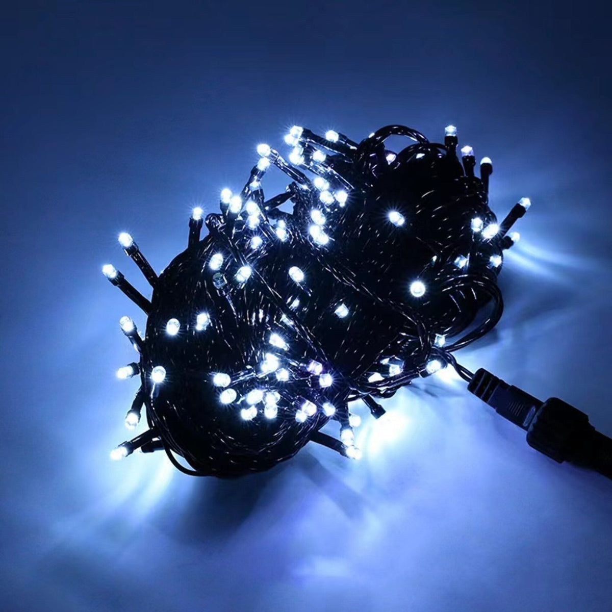 LED lampice za bor, zeleni kabel – hladno bijela