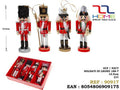 Mali drveni orašar 12,5 cm, set 4 kom – model 1