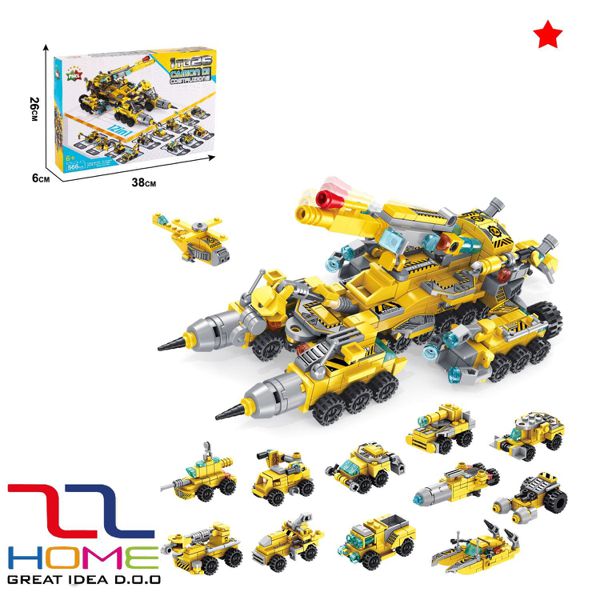 Kocke za slaganje – kućice, vozila i roboti
