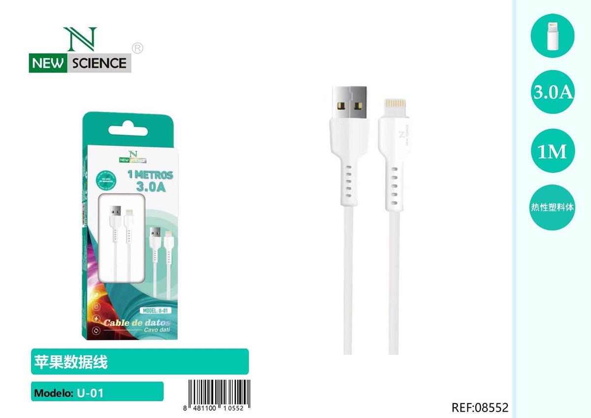USB kabel za iPhone 3 A, 1 m (U-01)