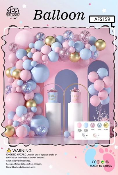 Set balona za girlandu i luk – svijetloroza, br. 26242