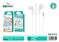 Slušalice s mikrofonom, 3,5 mm (TD-34) – Bijela